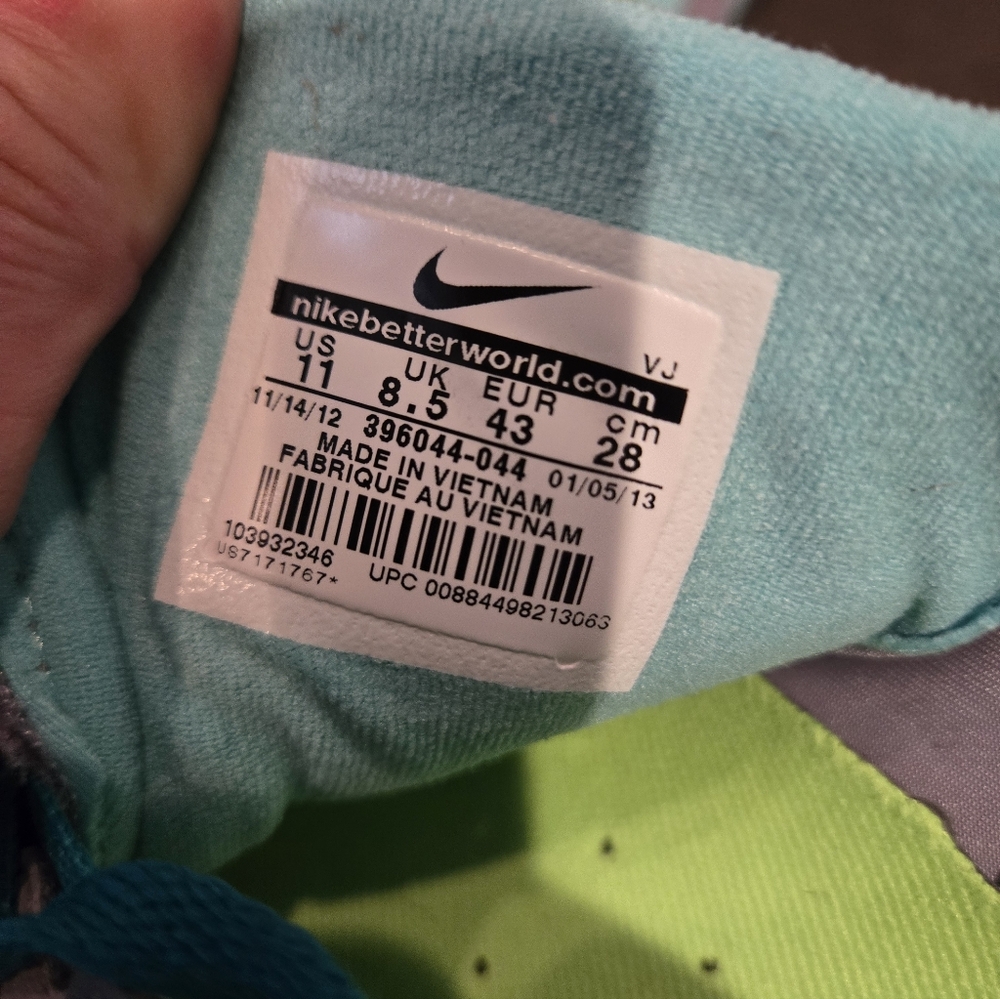 Nike Free 7.0 Athletic Shoes - Light Gray, Turquoise - Women's SZ 11 - Picture 5 of 6